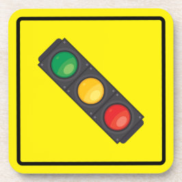 Verkeerssignaal Hard plastiek onderzetter