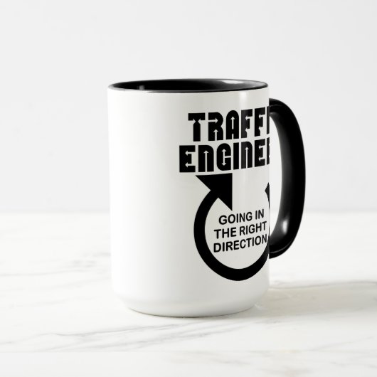 Verkeerstechnicus in de juiste richting mok (Voorkant rechts)