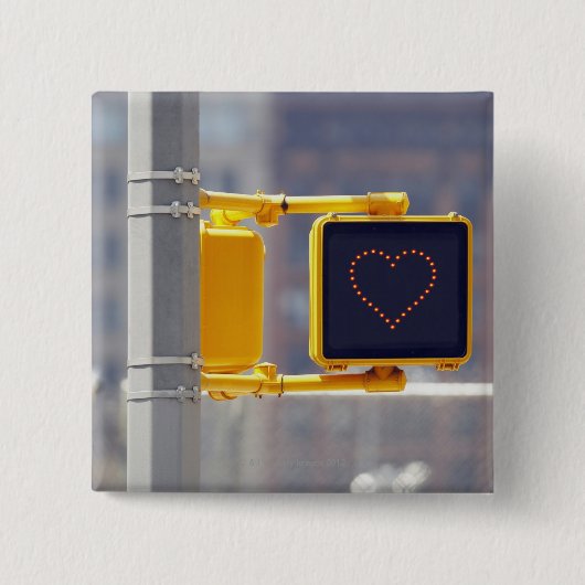 verkeersteken vierkante button 5,1 cm (Voorkant)