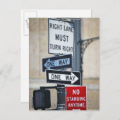 Verkeerstekens Briefkaart (Voorkant / Achterkant)