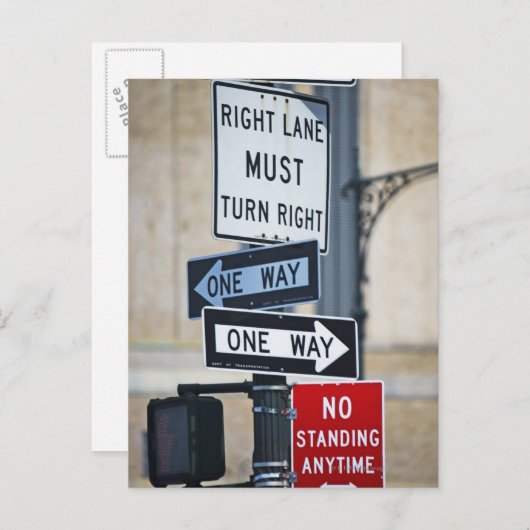 Verkeerstekens Briefkaart (Voorkant / Achterkant)