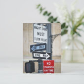 Verkeerstekens Briefkaart (Staand voorkant)