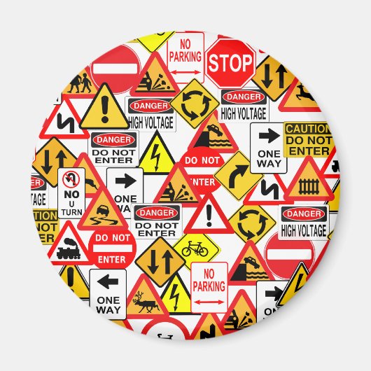 Verkeerstekens magneet (Voorkant)