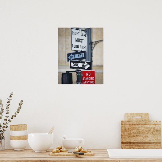 Verkeerstekens Poster (Keuken)