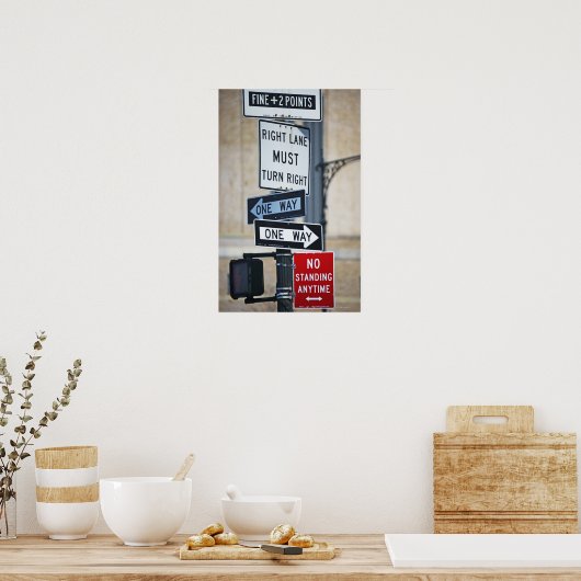 Verkeerstekens Poster (Keuken)