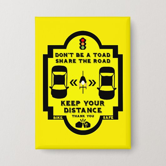 verkeersveiligheid op de fiets button (Voorkant)