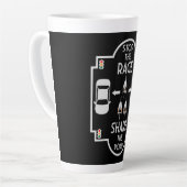 verkeersveiligheid op de fiets latte mok (Linkerhoek)