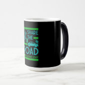 verkeersveiligheid op de fiets magische mok (Voorkant rechts)