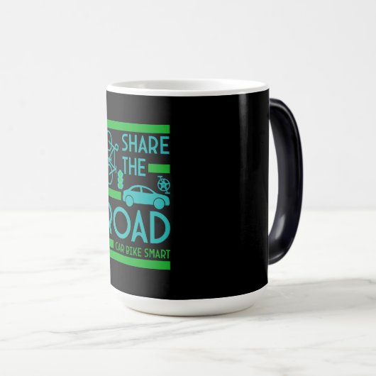 verkeersveiligheid op de fiets magische mok (Voorkant rechts)