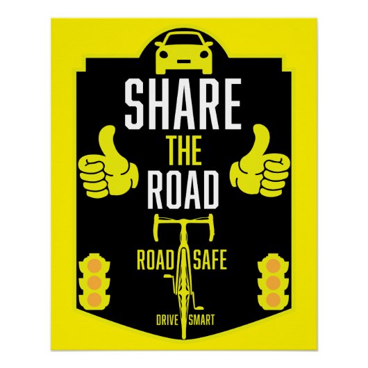 verkeersveiligheid op de fiets perfect poster (Voorkant)