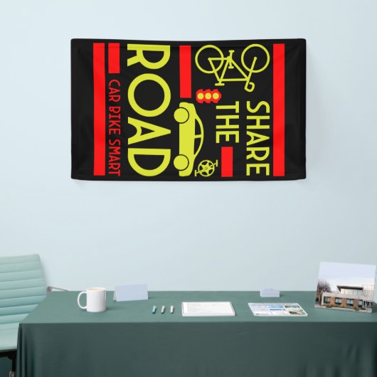 verkeersveiligheid op de fiets spandoek (Beurs)