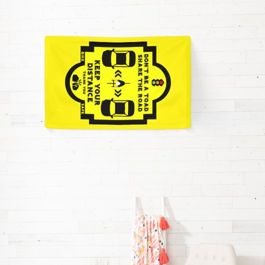 verkeersveiligheid op de fiets spandoek (Insitu)