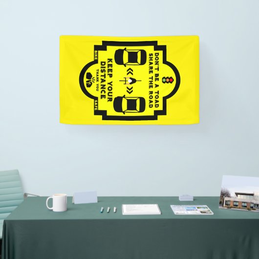 verkeersveiligheid op de fiets spandoek (Beurs)