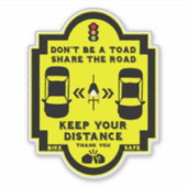 verkeersveiligheid op de fiets sticker (Voorkant)