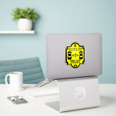 verkeersveiligheid op de fiets sticker (Laptop op bureau)