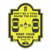 verkeersveiligheid op de fiets sticker (Voorkant)