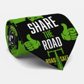 verkeersveiligheid op de fiets stropdas (Opgerold)