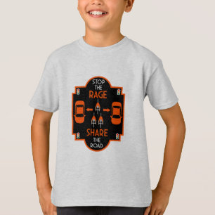verkeersveiligheid op de fiets t-shirt