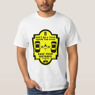 verkeersveiligheid op de fiets t-shirt