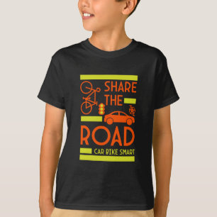 verkeersveiligheid op de fiets t-shirt