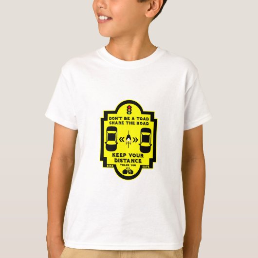 verkeersveiligheid op de fiets t-shirt (Voorkant)