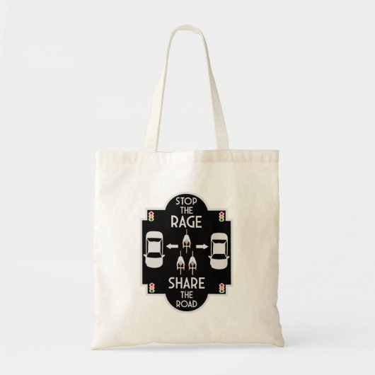 verkeersveiligheid op de fiets tote bag (Voorkant)