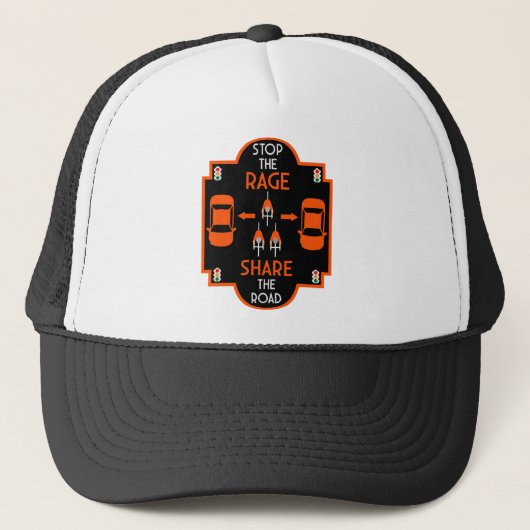 verkeersveiligheid op de fiets trucker pet (Voorkant)