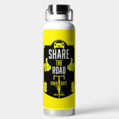 verkeersveiligheid op de fiets waterfles (Achterkant)