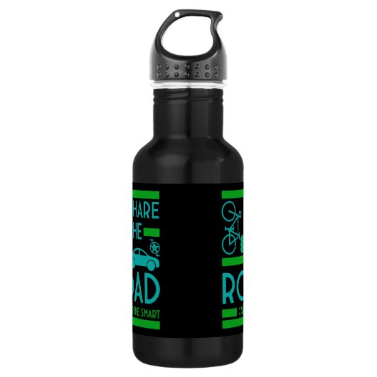 verkeersveiligheid op de fiets waterfles (Voorkant)