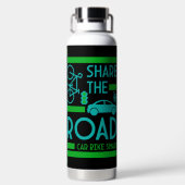 verkeersveiligheid op de fiets waterfles (Achterkant)