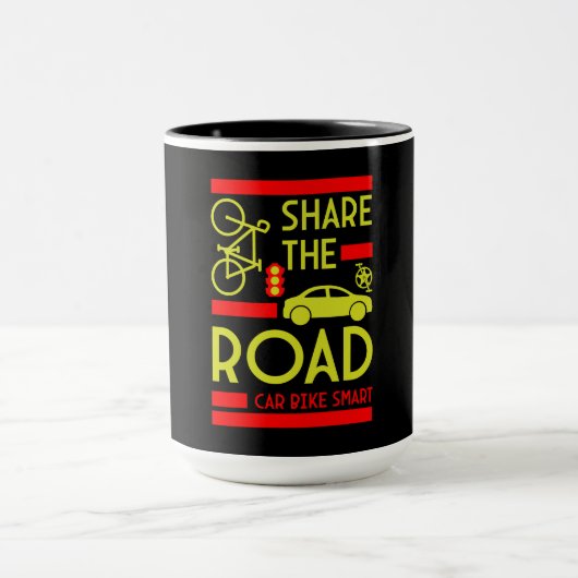 Verkeersveiligheid voor fietsen mok (Midden)