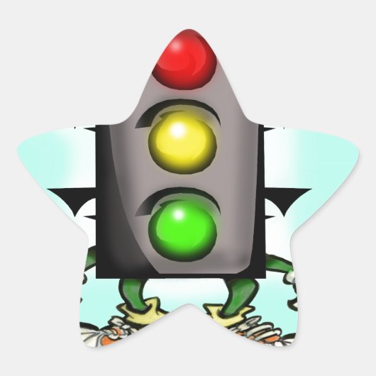 Verkeersventiel Ster Sticker (Voorkant)