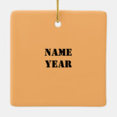 Verkeersverkeersleiding kerstversiering keramisch ornament (Achterkant)