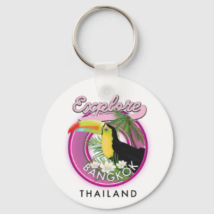 Verken Bangkok Indonesië reislogo Sleutelhanger