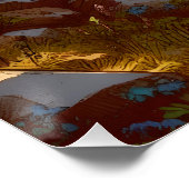 Verken Bighorn Sheep Grizzly Cub Mountain Perfect Poster (Hoek)