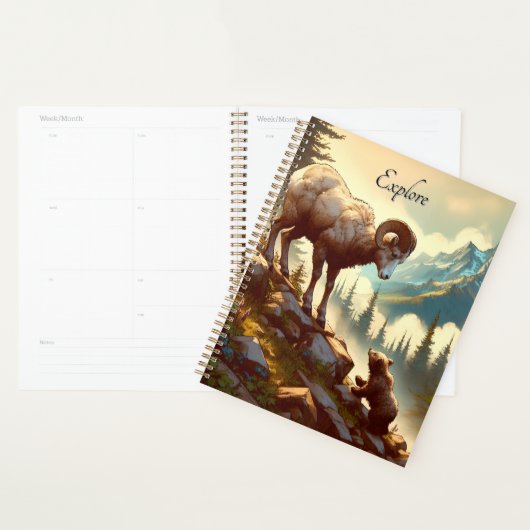 Verken Bighorn Sheep Grizzly Cub Mountain Planner (Display)