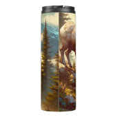 Verken Bighorn Sheep Grizzly Cub Mountain Thermosbeker (Achterkant)