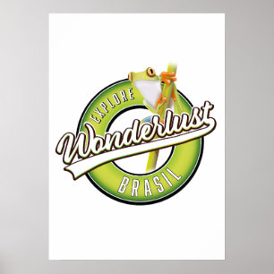 Verken Brazilië wonderlust  automagneet Poster