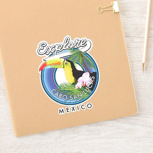 Verken cabo san lucas mexico reis patch sticker (Notitieboek)