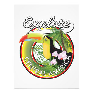 Verken Centraal-Amerika logo. Foto Afdruk
