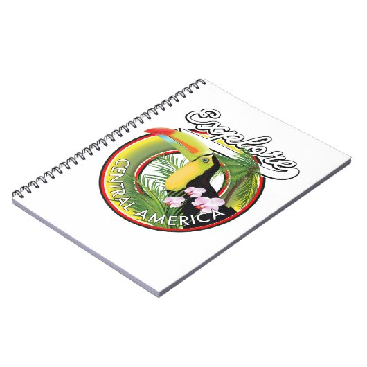 Verken Centraal-Amerika logo. Notitieboek (Linkerzijde)