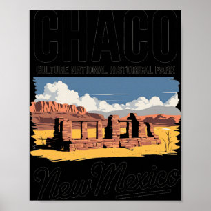 Verken Chaco Culture National Park New Mexico Poster