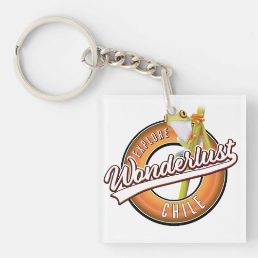 Verken Chile wonderlust Sleutelhanger (Voorkant)