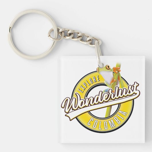 Verken Colombia reisdrang Sleutelhanger (Voorkant)