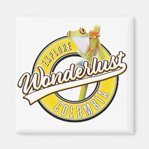 Verken Colombia wonderlust Magneet