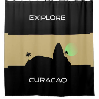 Verken Curaçao Douchegordijn