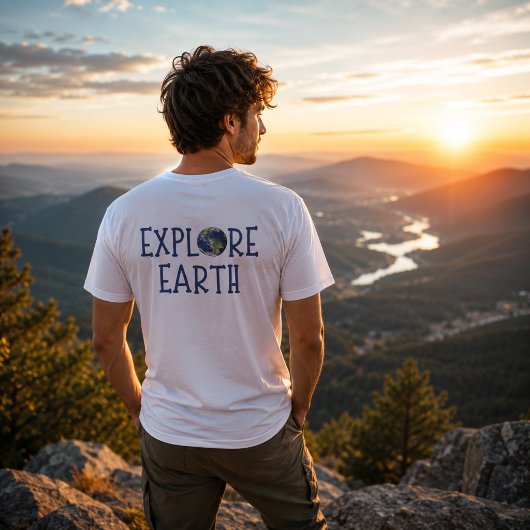 Verken de aarde t-shirt