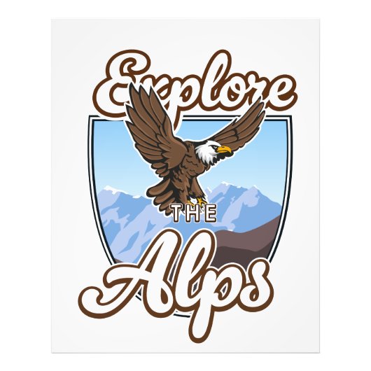 Verken de Alpen Foto Afdruk (Voorkant)