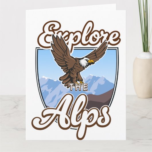 Verken de Alpen  Kaart (Voorkant)