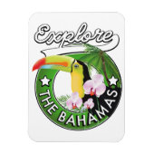 Verken de Bahama's logo Magneet (Verticaal)